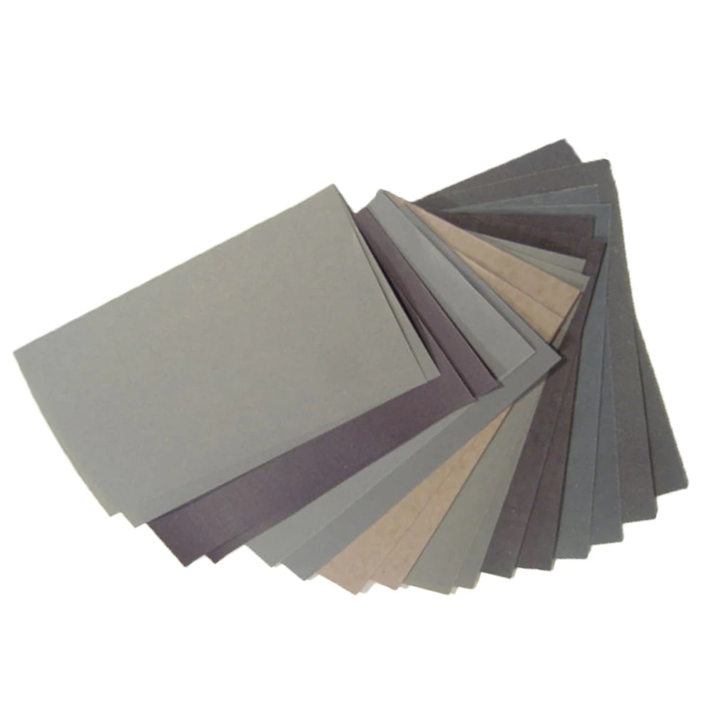 18pcs/Set Sandpaper 400,600,800,1000,1200,1500,2000,2500,3000 Grit  Sandpaper Wet / Dry Sanding Paper Abrasive Polishing Tools