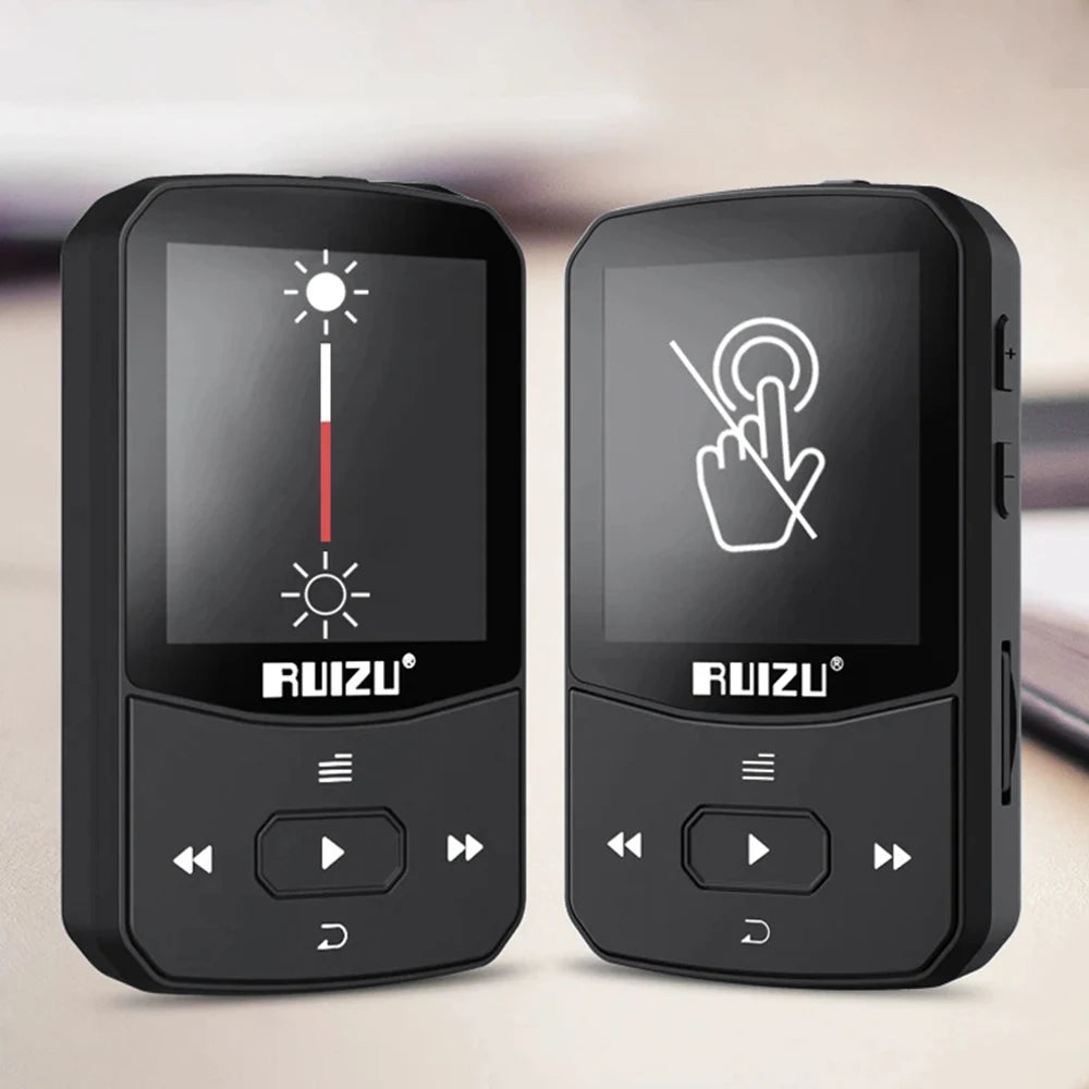 X52 Sport Bluetooth MP3 Player Portable Back clip Mini Music Walkman With Screen Support FM,Recording,Clock,Pedometer Radio