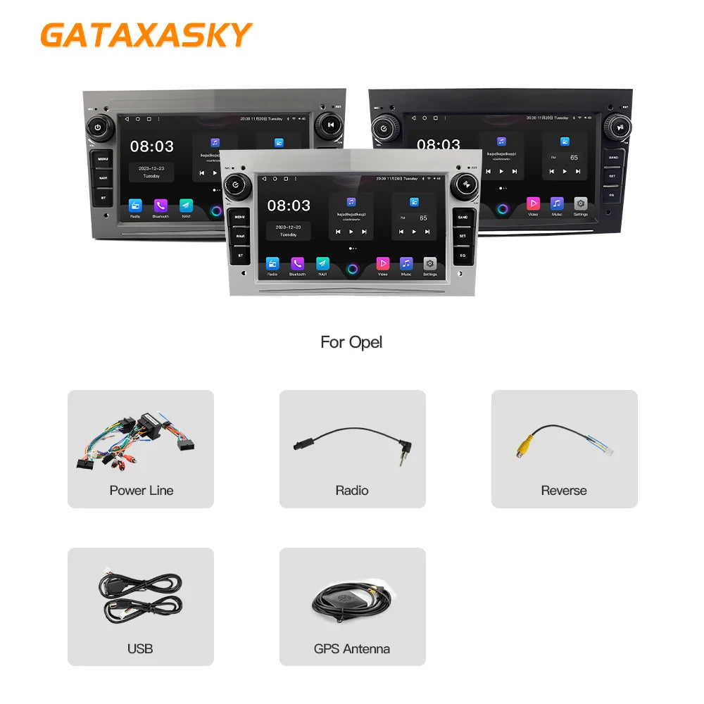 GATAXASKY 7"Car Android Radio Multimedia For Opel Vauxhall Astra H G J Antara vectra c b Vivaro Signum Astra H corsa c d zafira