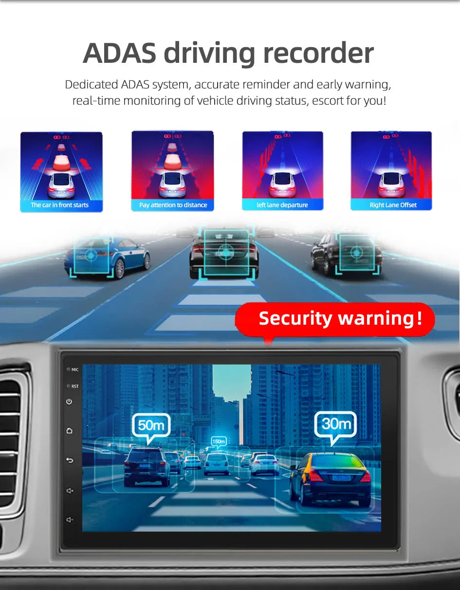 Android13 7 9 10 inch Car Radio GPS 2 din Radio Stereo Receiver Player 64G Multimedia Player wireless CarPlay Android Auto Gift