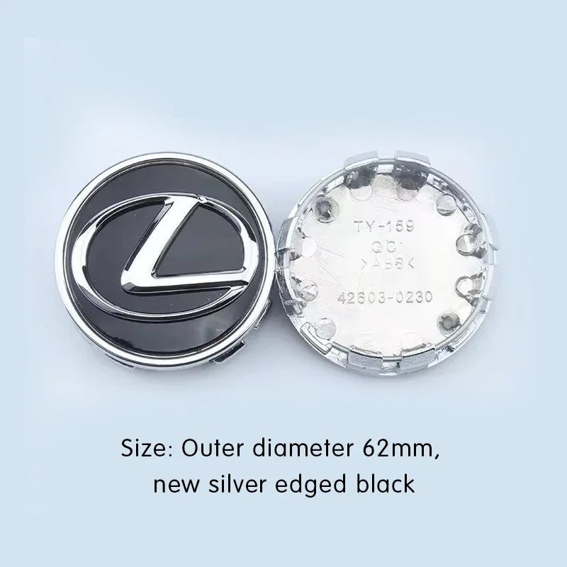 4PCS 62mm Car Wheel Center Hub Emblem For Lexus ES240 ES250 ES350 IS250 IS300 RX270 GS NX300 RX300 RX350 RX400H SL430 CT200