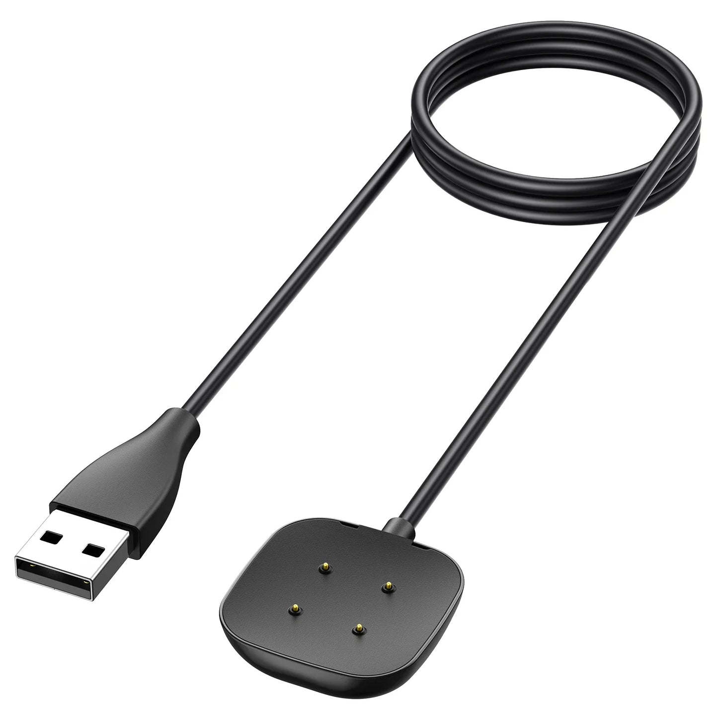 Portable USB Magnetic Charger Dock Adapter For Fitbit Versa 3 Fast Charging Power Cable For Fitbit Sense Smartwatch Accessories