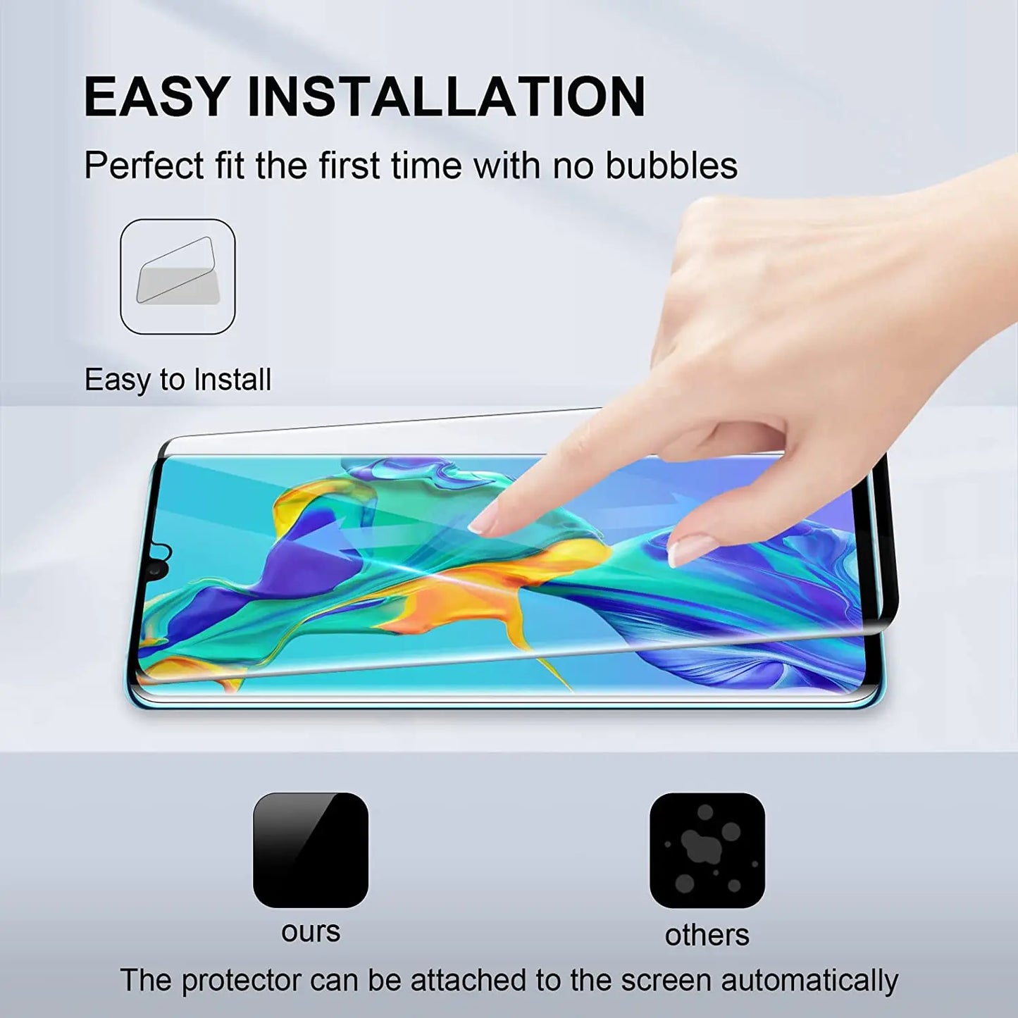1-4 tk kumer klaas HUAWEI P30 Pro ekraanikaitseklaasile