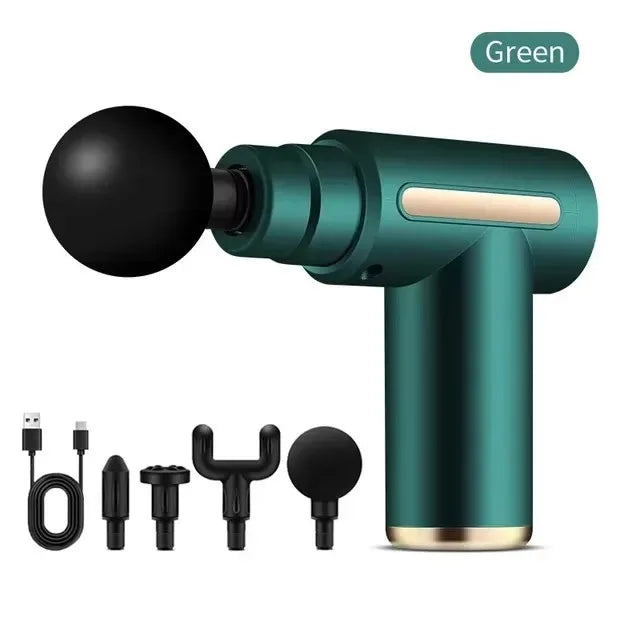 2025 Portable Fascia Gun Deep Tissue Massage Mini Lightweight and Adjustable Speed Massage Equipment Suitable for the Whole Body