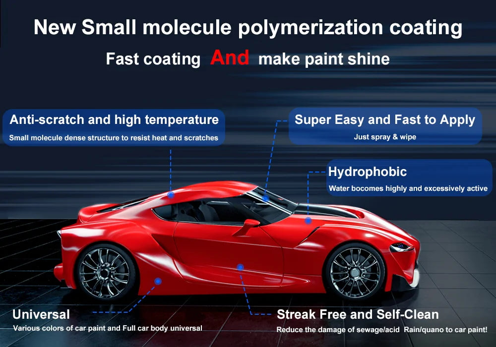Ceramic Coating Car Nano Coating Agent Crystal Coating Liquid Hydrophobic Anti-Scratches Car Wax Coating Car Polishing Coating