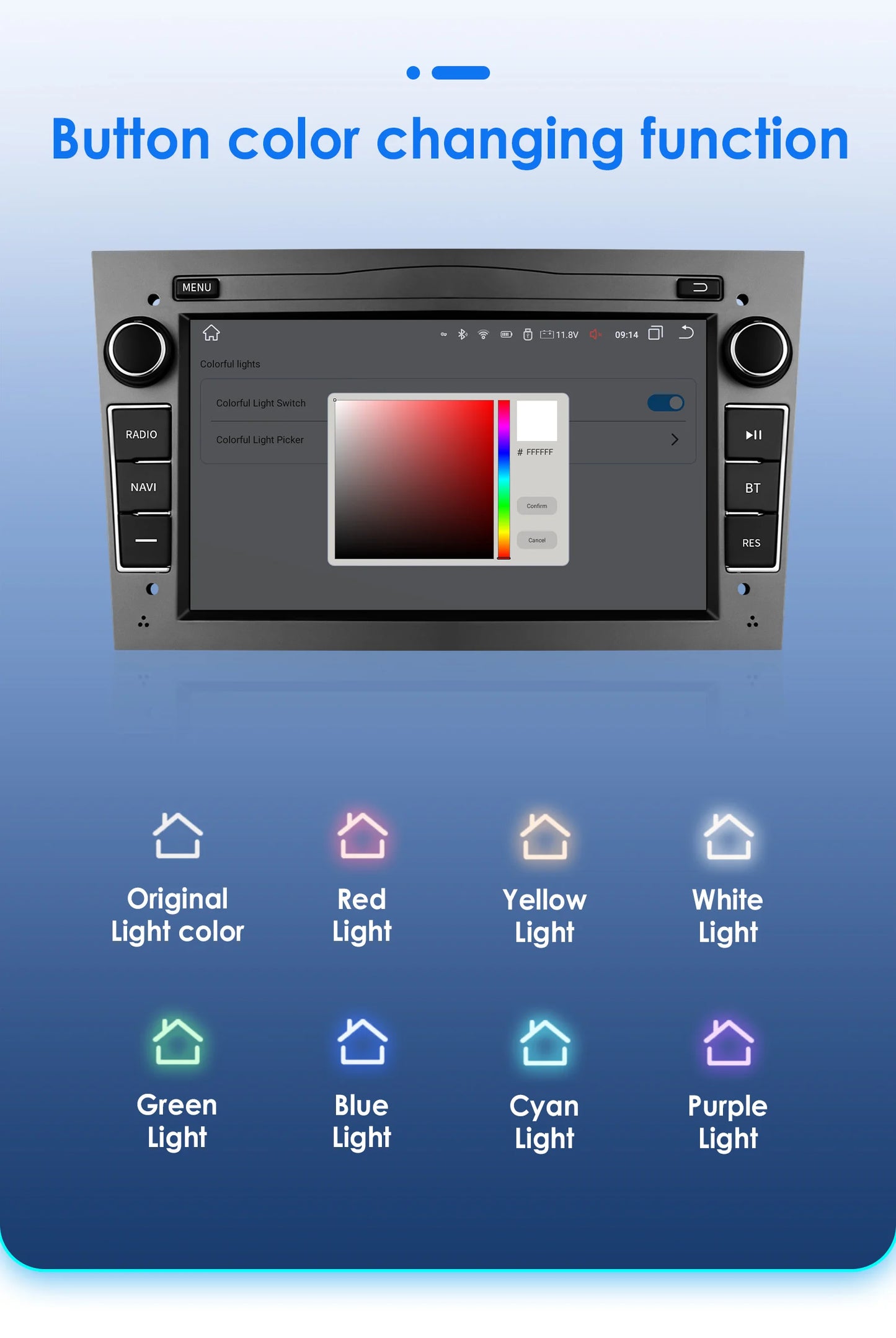 8G+128G 2Din Android 13 Car GPS Navigation Autoradio for Opel Astra H G J Antara Vectra C B Vivaro Corsa C D Zafira B Stereo RDS