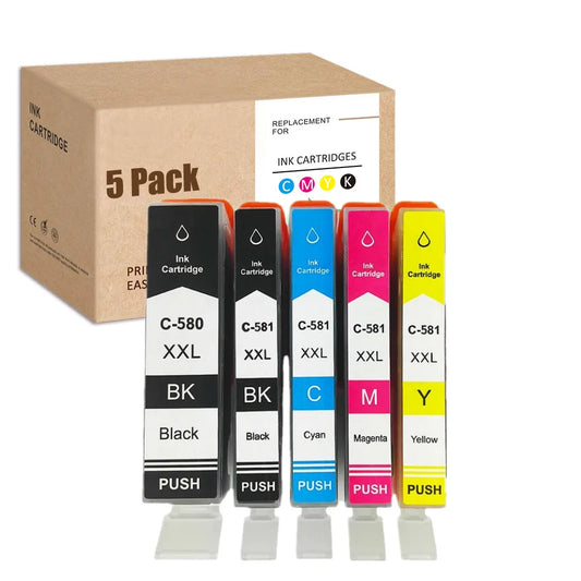 HS PGI-580XXL CLI-581XXL Compatible Ink Cartridges PGI580 CLI581 TS6100 TS6251 TR7500 TS8150 TS8250 TS8151 TS8100 TR8500 TS8152