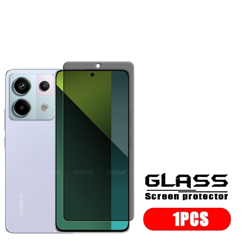 4Pcs For Redmi Note 13 Pro 5G Glass Redmi Note 13 5G Glass 9H HD Privacy Anti-Spy Cover Screen Protector Redmi Note 13 Pro 4G 5G