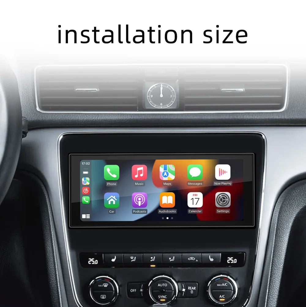 1 Din Android Car Radio Wireless CarPlay Mirror Link Bluetooth WiFi Android-Auto 6.86 Inches GPS Navigation Multimedia Player