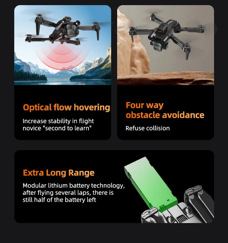 2024Uusi M4 Professional Drone 8K HD -kamera esteiden välttäminen laajakulmainen taitettava RC-helikopteri WIFI FPV korkeushelikopteri 3000M