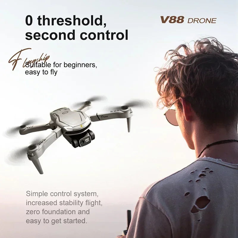 Xiaomi V88 Drone 8K 5G GPS Professional HD -ilmakuvauskaukosäätimelle Aircraft HD Dual Camera Quadcopter Toy UAV