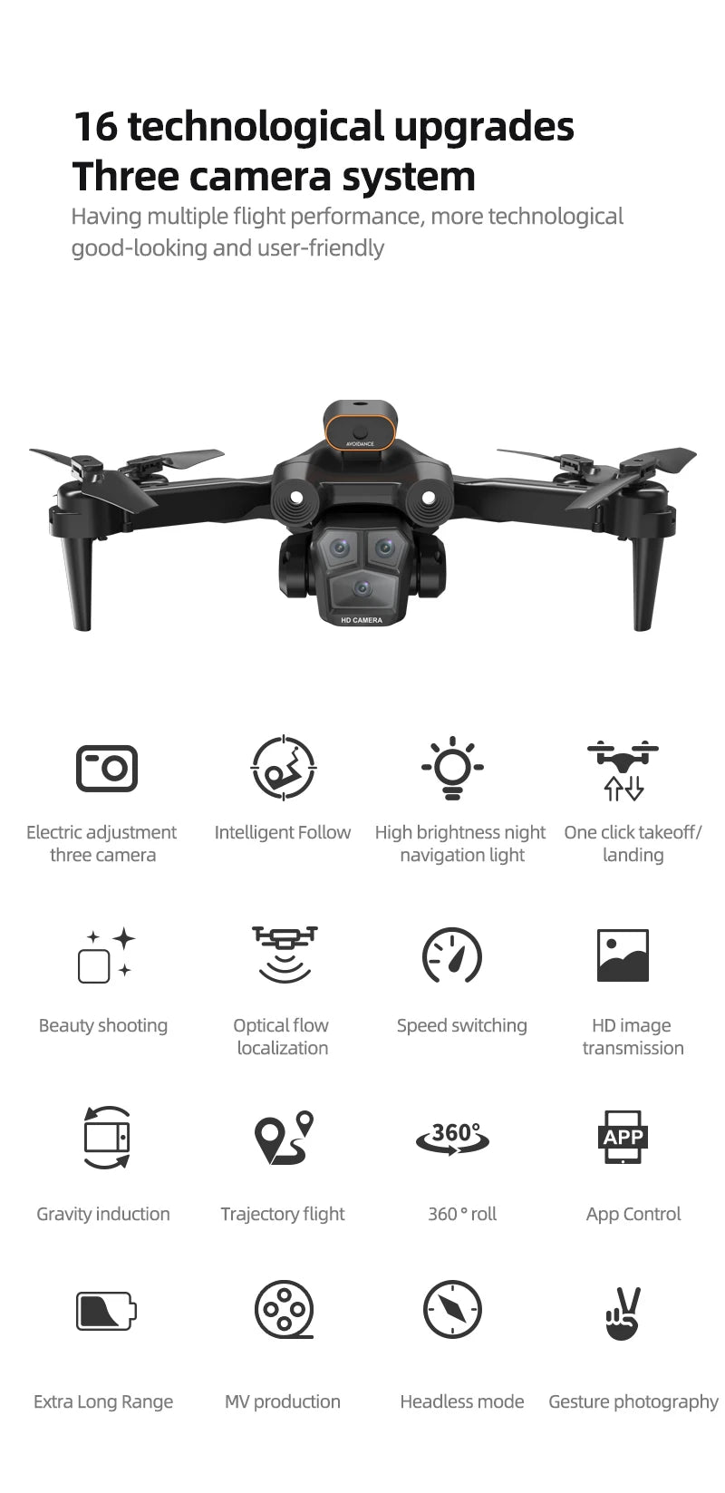 2024Uusi M4 Professional Drone 8K HD -kamera esteiden välttäminen laajakulmainen taitettava RC-helikopteri WIFI FPV korkeushelikopteri 3000M