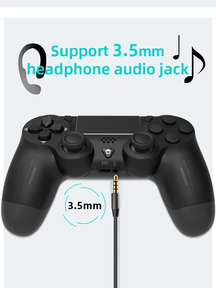 Bluetooth-yhteensopiva peliohjain PS4/Slim/Pro langattomalle peliohjaimelle PC:lle Dual Vibration Joystick IOS/Androidille