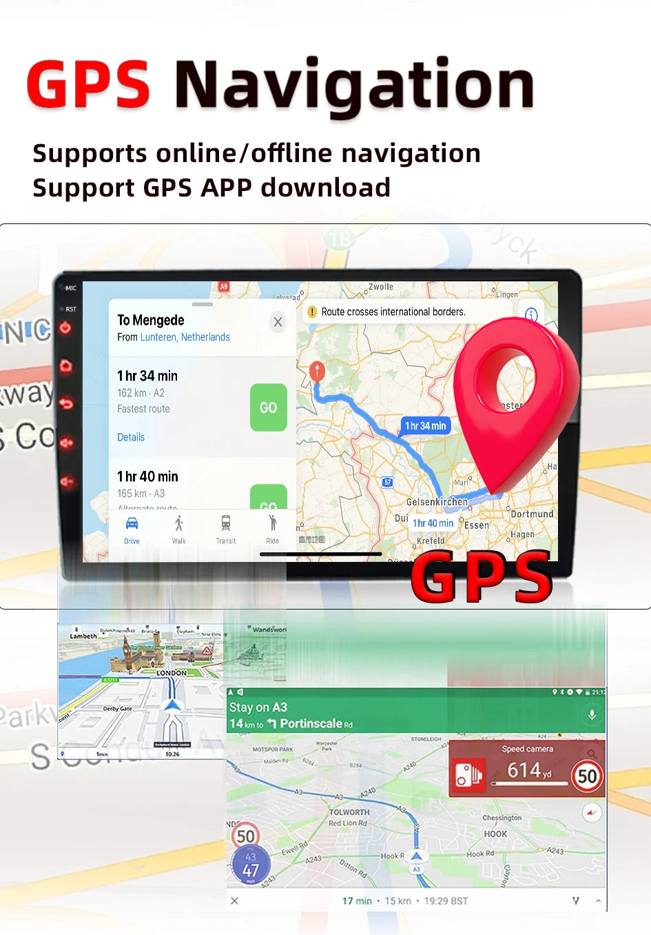 Android13 7 9 10 inch Car Radio GPS 2 din Radio Stereo Receiver Player 64G Multimedia Player wireless CarPlay Android Auto Gift