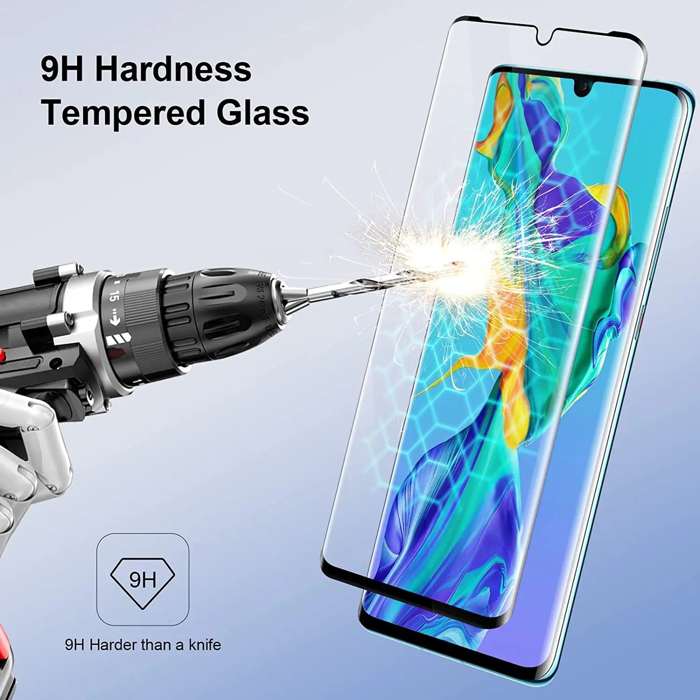 1-4 tk kumer klaas HUAWEI P30 Pro ekraanikaitseklaasile