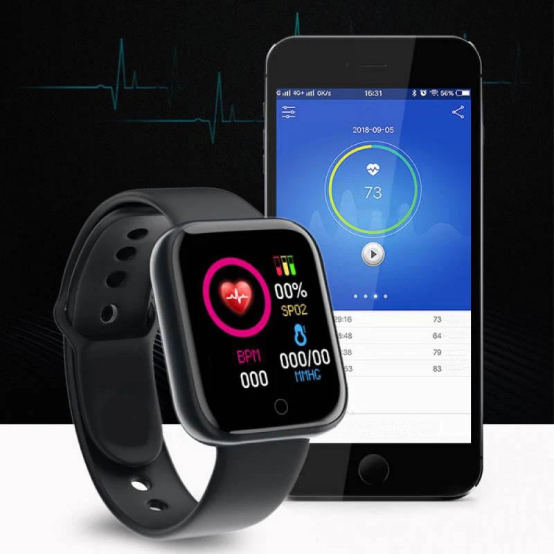 Älykello naisille Miesten rannekello Bluetooth-yhteyspuhelinsoitin Musiikki Fitness Urheilu Rannekoru Univalvonta Digitaalikellot