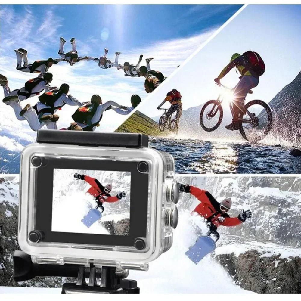 Action Camera Ultra HD 4K/30fps WiFi 2.0-inch 170D Underwater Waterproof Helmet Video Recording Cycling skiing Cameras Sport Cam