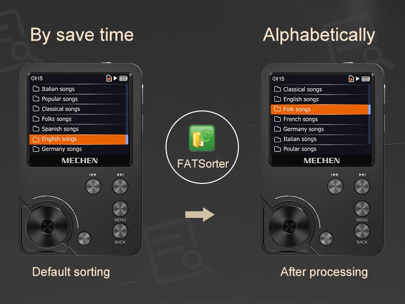 High Quality Lossless MP3 Player/MECHEN-M30/HiFi/with 64GB Memory Card Support Up to 256GB