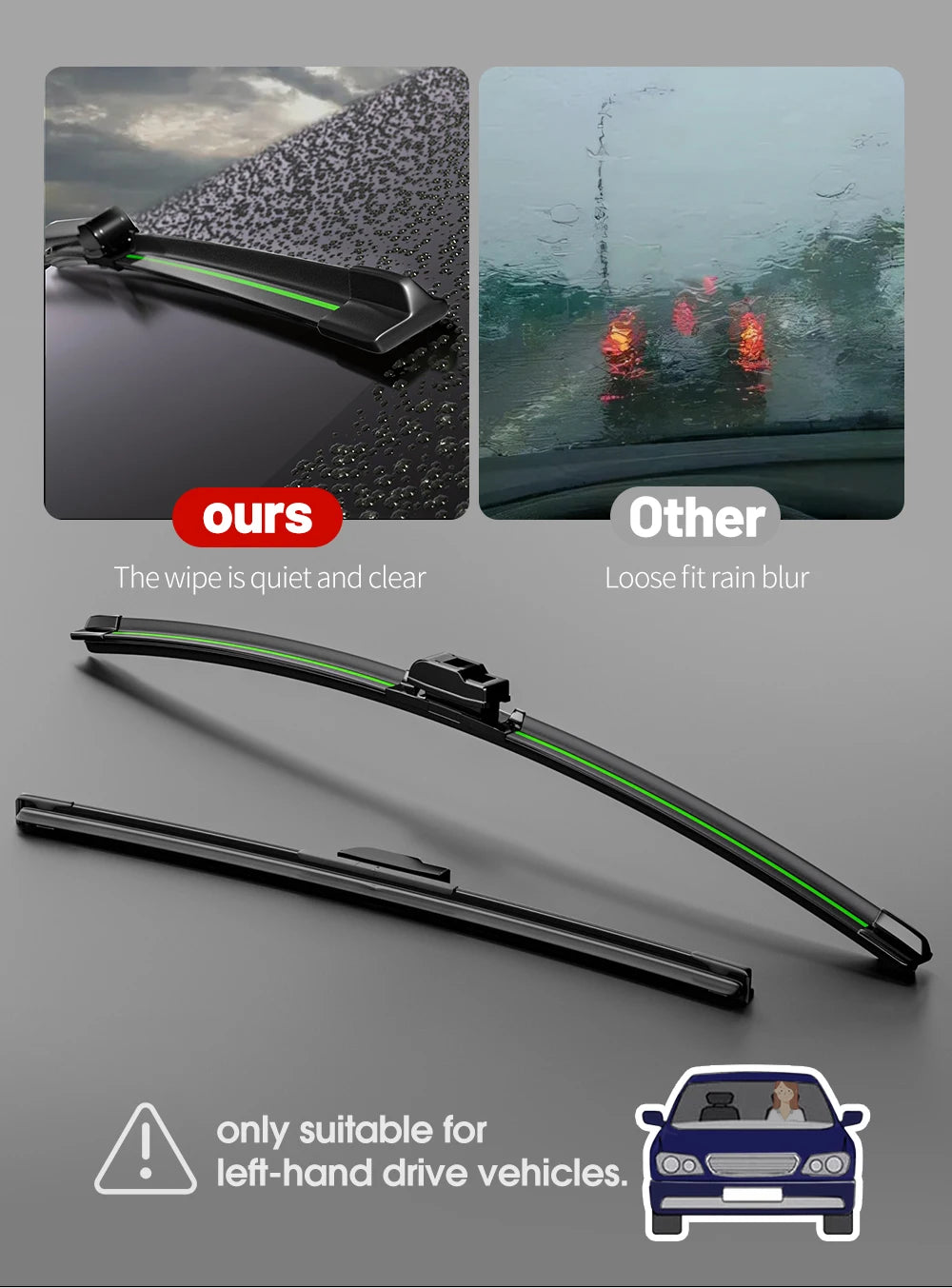 For Volvo XC40 2017-2023 Front Windshield Wiper Blades 2pcs Windscreen Window Accessories 2018 2019 2020 2021 2022