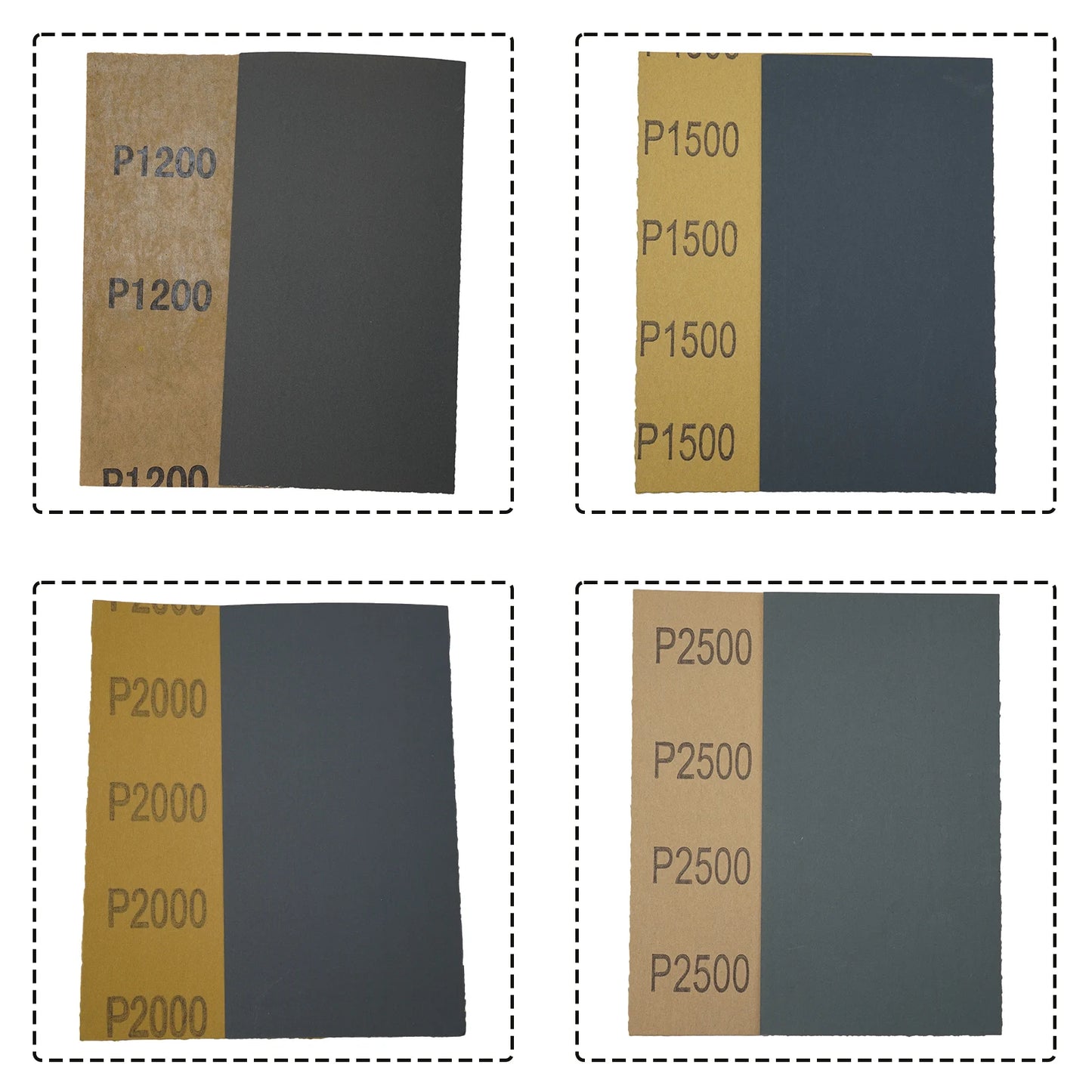 18pcs/Set Sandpaper 400,600,800,1000,1200,1500,2000,2500,3000 Grit  Sandpaper Wet / Dry Sanding Paper Abrasive Polishing Tools