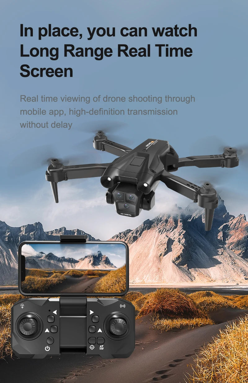 2024Uusi M4 Professional Drone 8K HD -kamera esteiden välttäminen laajakulmainen taitettava RC-helikopteri WIFI FPV korkeushelikopteri 3000M