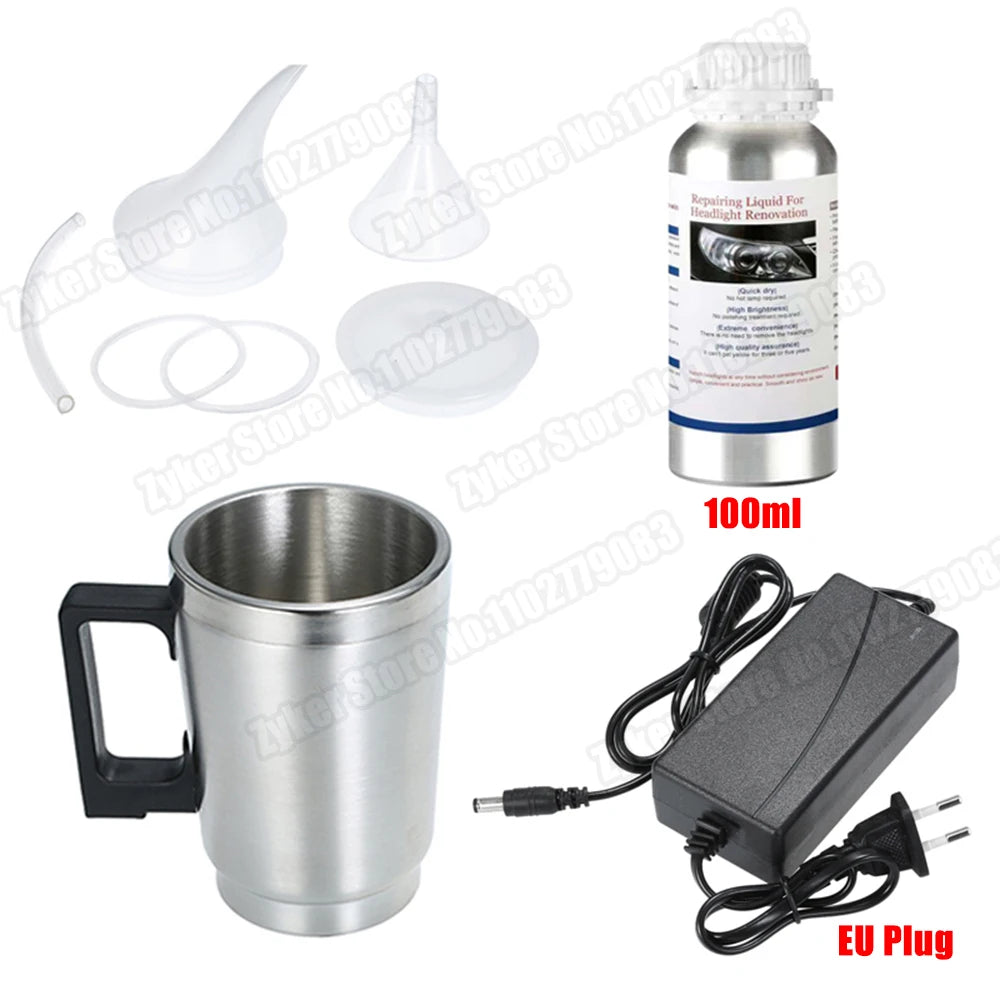 Car Headlight Polish Restoration Kit Automotive Headlight Care Tool Headlight Restoration Set Car Headlight Restoration Liquid