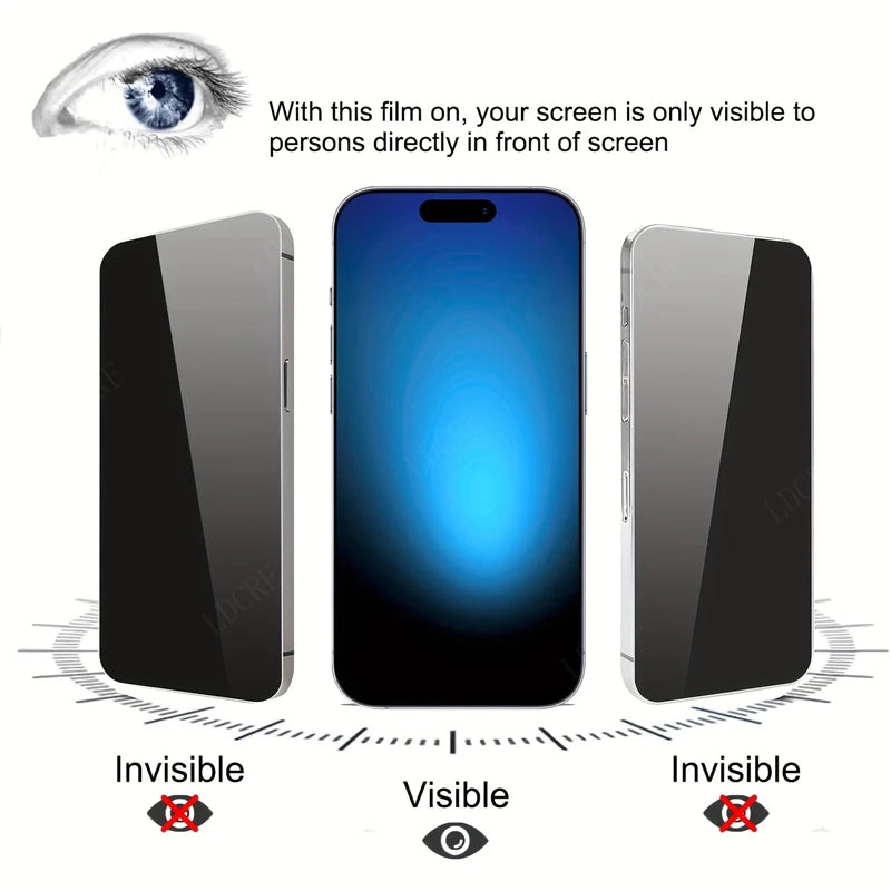 4Pcs For Xiaomi Redmi 13C Glass Redmi 13C Screen Protector Phone Cover Protective 9H Anti-Spy Privacy Tempered Glass Redmi 13C