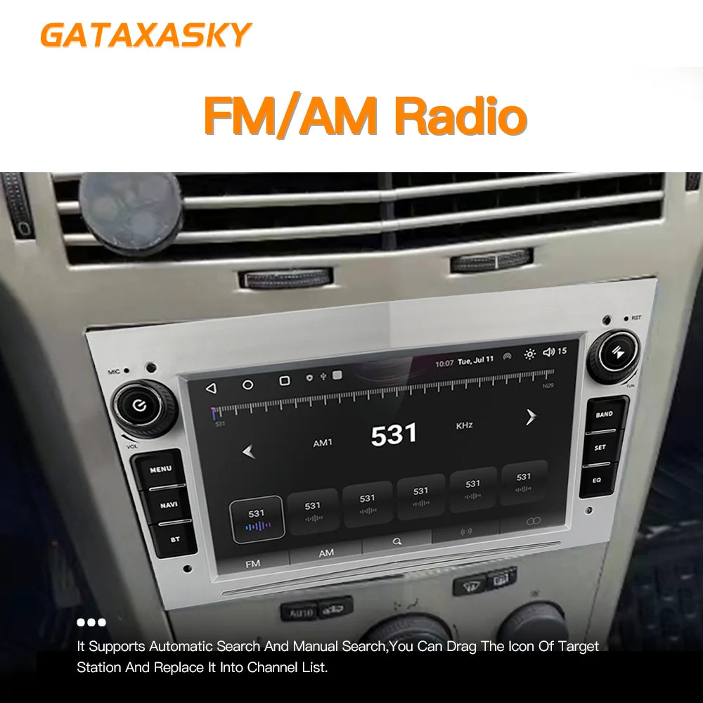 GATAXASKY 7"Car Android Radio Multimedia For Opel Vauxhall Astra H G J Antara vectra c b Vivaro Signum Astra H corsa c d zafira