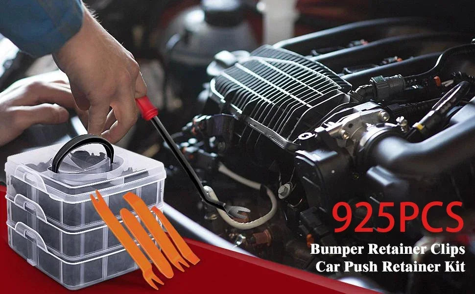 800pcs-100Pcs Car Fastener Clip Kit Fender Rivet Plastic Clips Auto Body Push Retainer Pin Rivet Bumper Door Trim Panel Repair