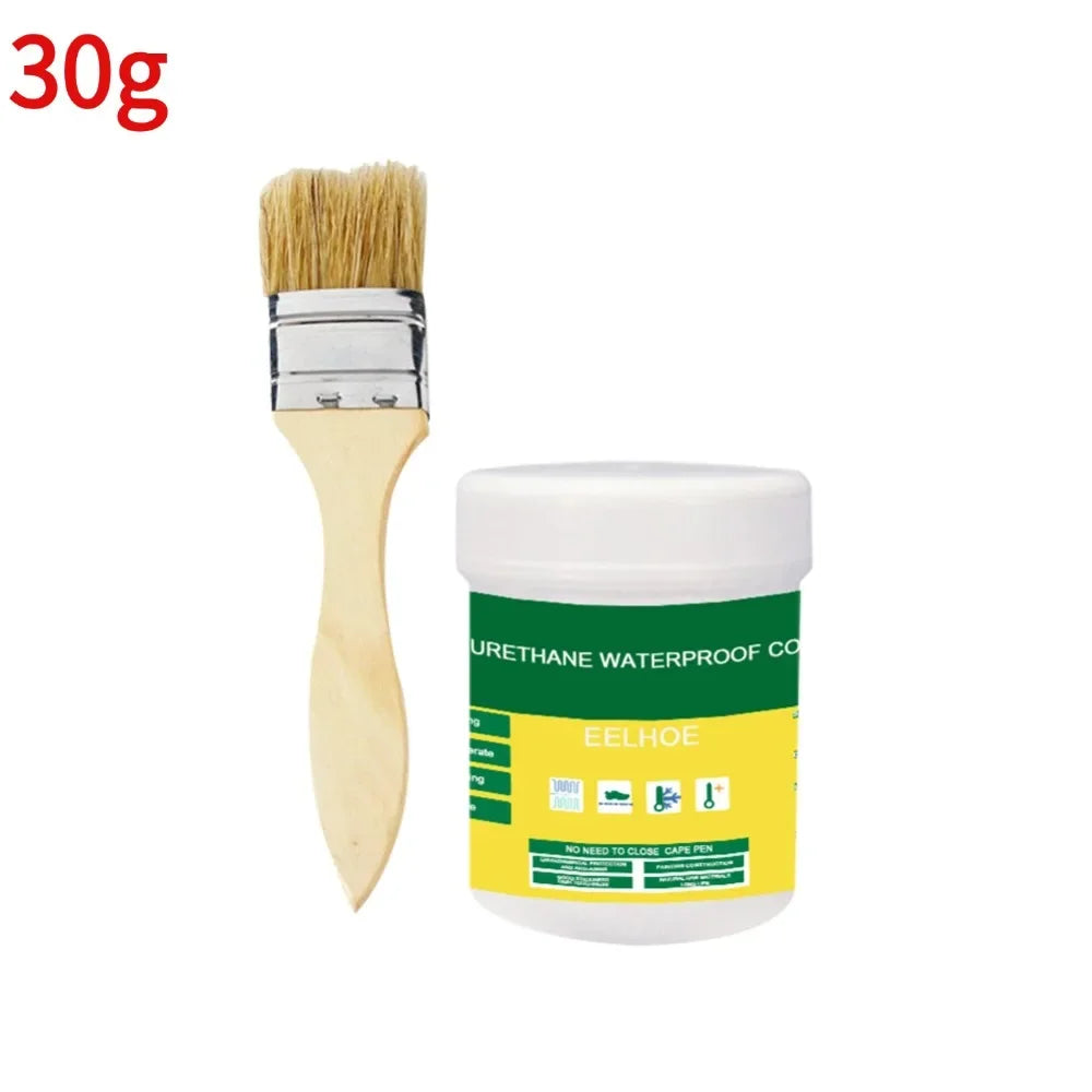 1/2/3Pcs Waterproof Coating Sealant Agent Transparent Invisible Paste Glue With Brush Restore Adhesive Roof Bathroom 30/100/300g