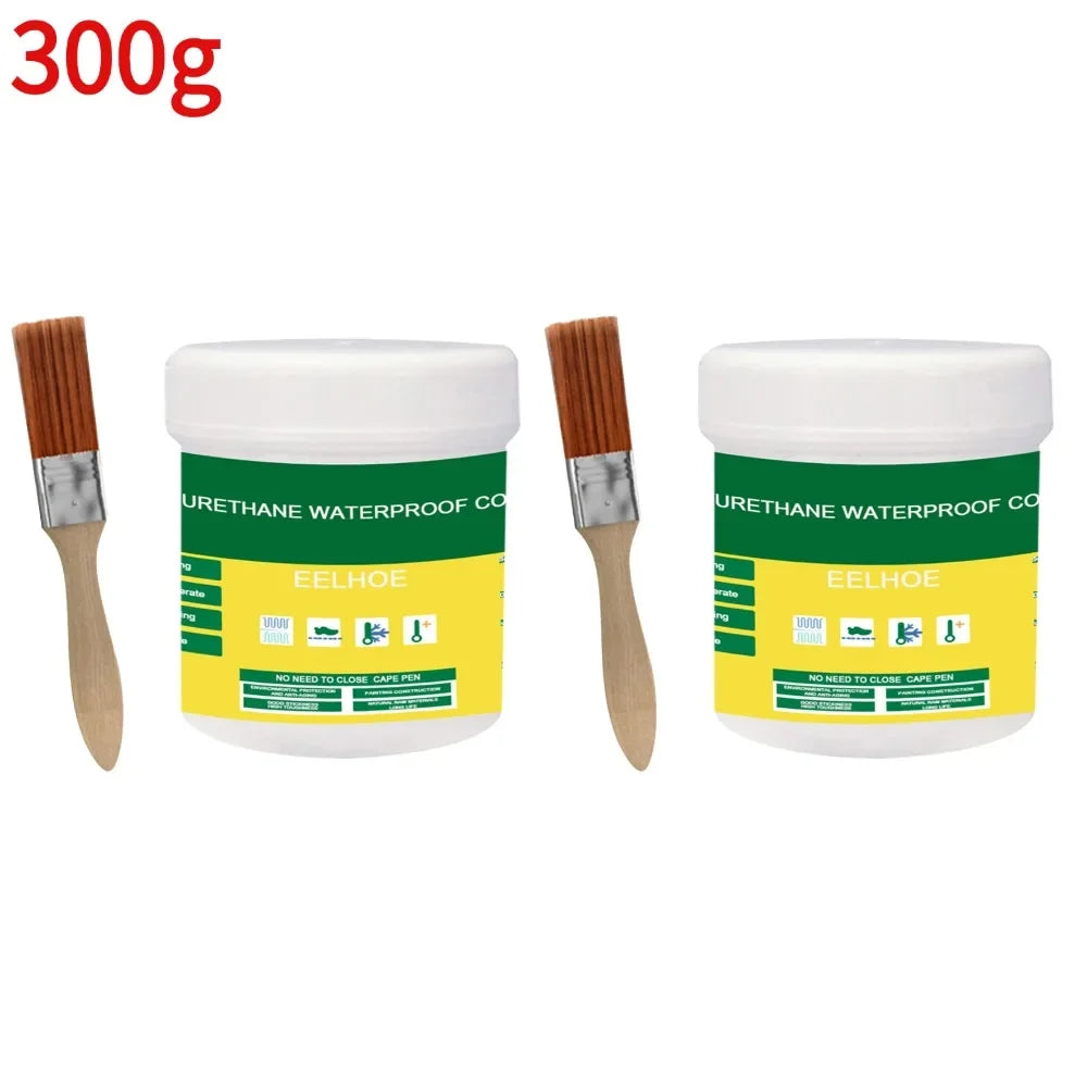 1/2/3Pcs Waterproof Coating Sealant Agent Transparent Invisible Paste Glue With Brush Restore Adhesive Roof Bathroom 30/100/300g