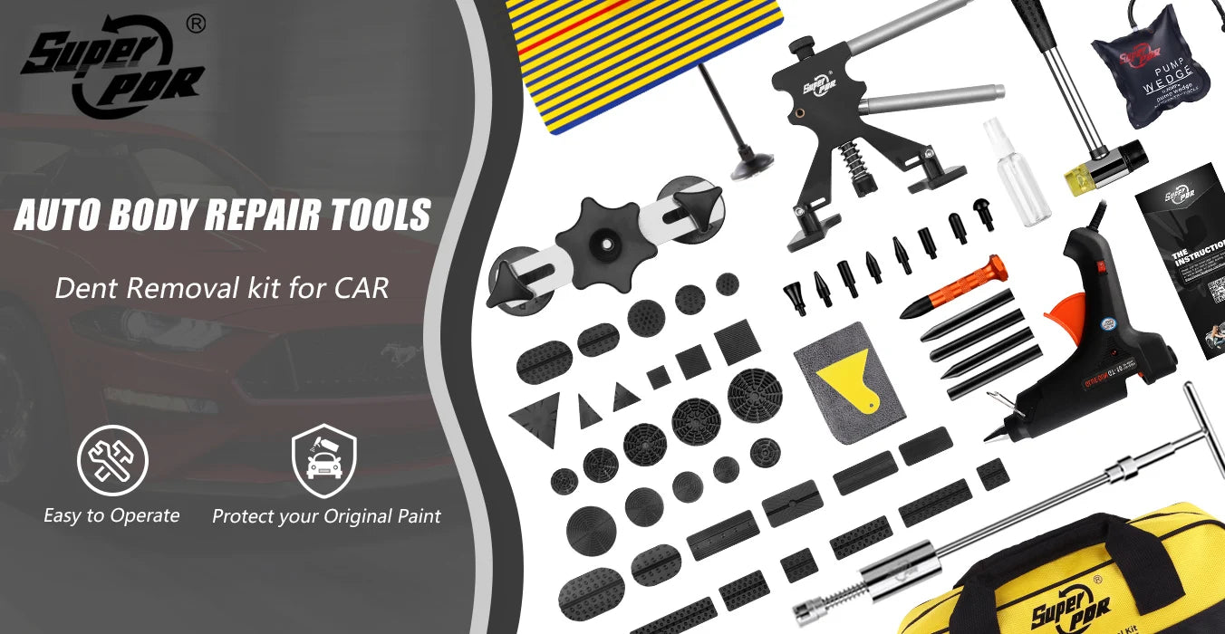 PDR Car Paintless Dent Repair Kit Professional Dent Remover tools  Auto Dent Repair Puller Dint Hail Damage Tool