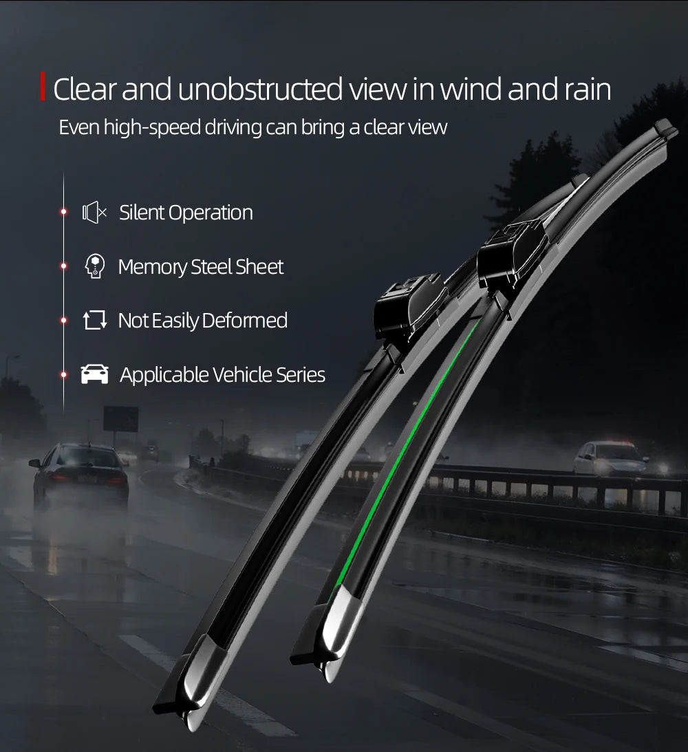 For Volvo XC40 2017-2023 Front Windshield Wiper Blades 2pcs Windscreen Window Accessories 2018 2019 2020 2021 2022