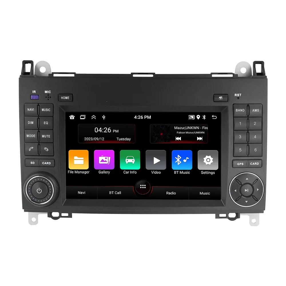 7" 2din Android Car Radio Stereo Video Player For Mercedes Benz B200 A B Class W169 W245 Viano Vito W639 Sprinter W906 Carplay