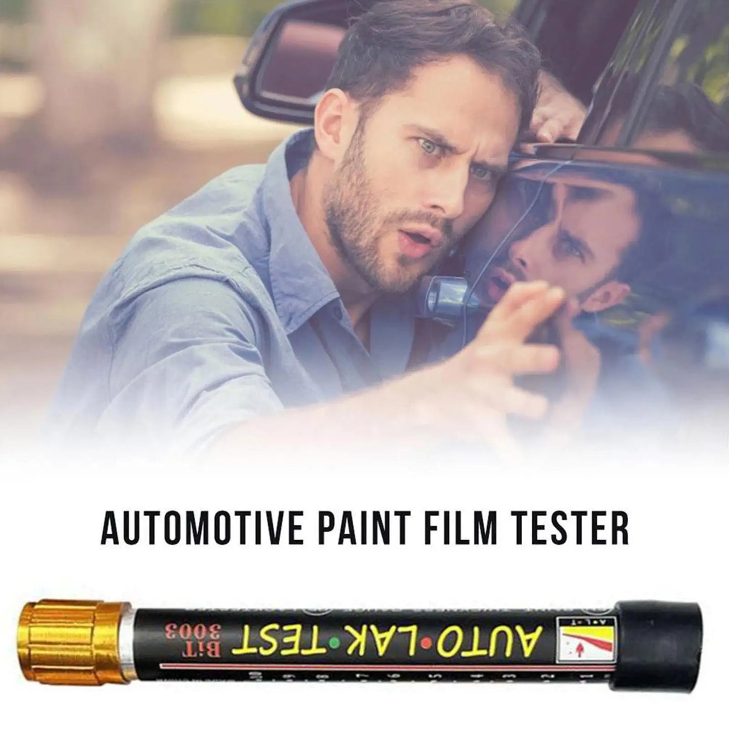 Portable Car Paint Thickness Tester Pen With Scale Indicator For Car Lak Test Bit Tester Meter Thickness Meter Gauge Tools