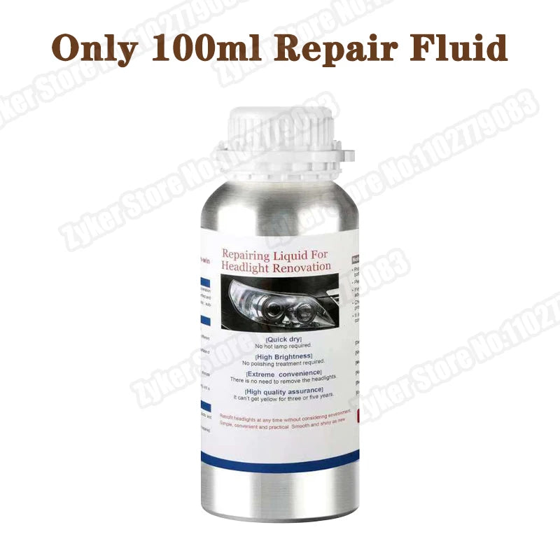 Car Headlight Polish Restoration Kit Automotive Headlight Care Tool Headlight Restoration Set Car Headlight Restoration Liquid