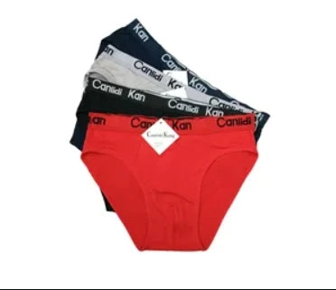 5 PCs Men's High Elastic Plain Color Comfortable Boxer Briefs Panties Breathable Pantyhose