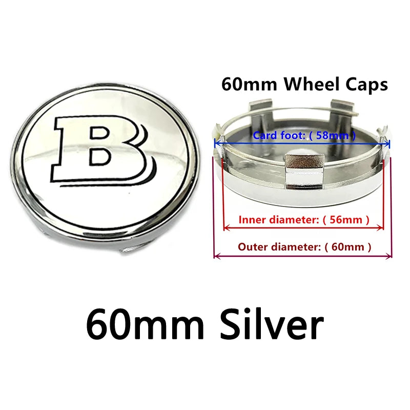 40pcs 56mm 60mm 68mm 75mm 3Pin For Wheel Hub Center Caps Mercedes Benz Emblem Car Rim Hubcap Badge Logo Auto Styling Accessories