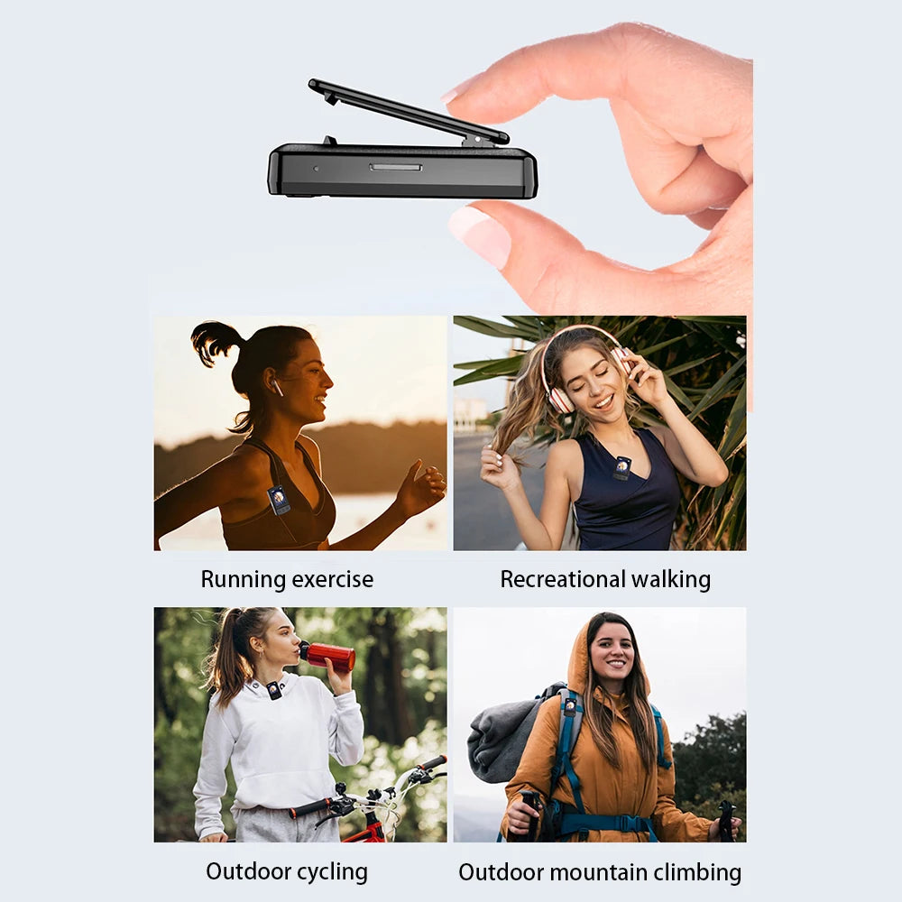 MP3 Player Bluetooth 5.2 1.77 inch Screen Music Player with Speakers Lossless Sound Quality with Recording E-Book Video Playing