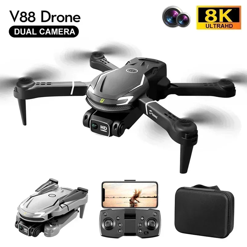 Xiaomi V88 Drone 8K 5G GPS Professional HD -ilmakuvauskaukosäätimelle Aircraft HD Dual Camera Quadcopter Toy UAV