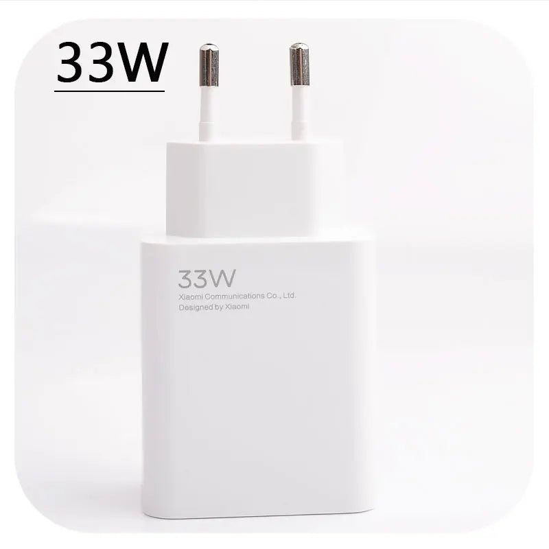 Original Xiaomi Charger 33W Fast Turbo Charge 6A Type C Cable For Mi 10T POCO X3 NFC X4 Redmi K30 K40 Note 9 10 11 Pro