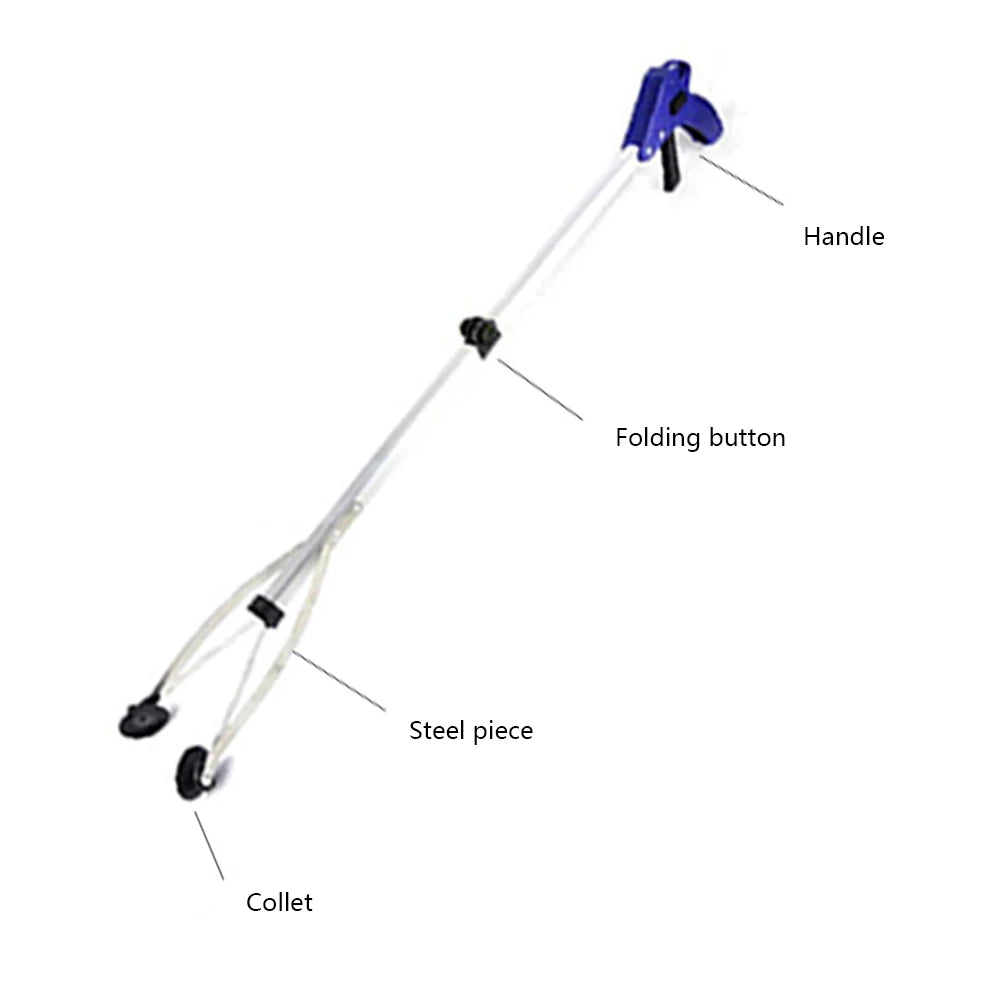 Garbage Picker Gripper With 360 ° Rotating Clip Trash Grabber Pick Up Tools 80cm Lightweight Foldable Gripper Extender Hand Tool