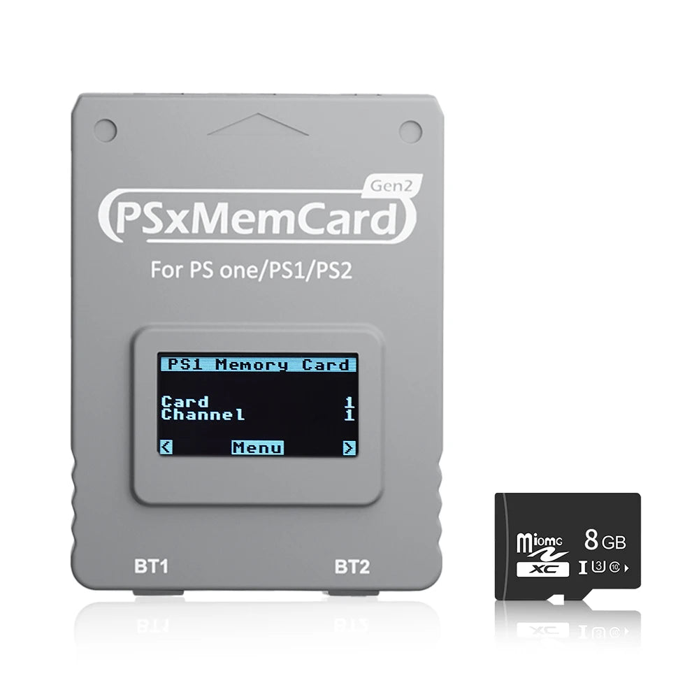 Bitfunx PSxMemCard Gen2 Sd2psXtd to Store Saves for PS1 and PS2 Games for PlayStation1 PS one Playstation2 Game Consoles