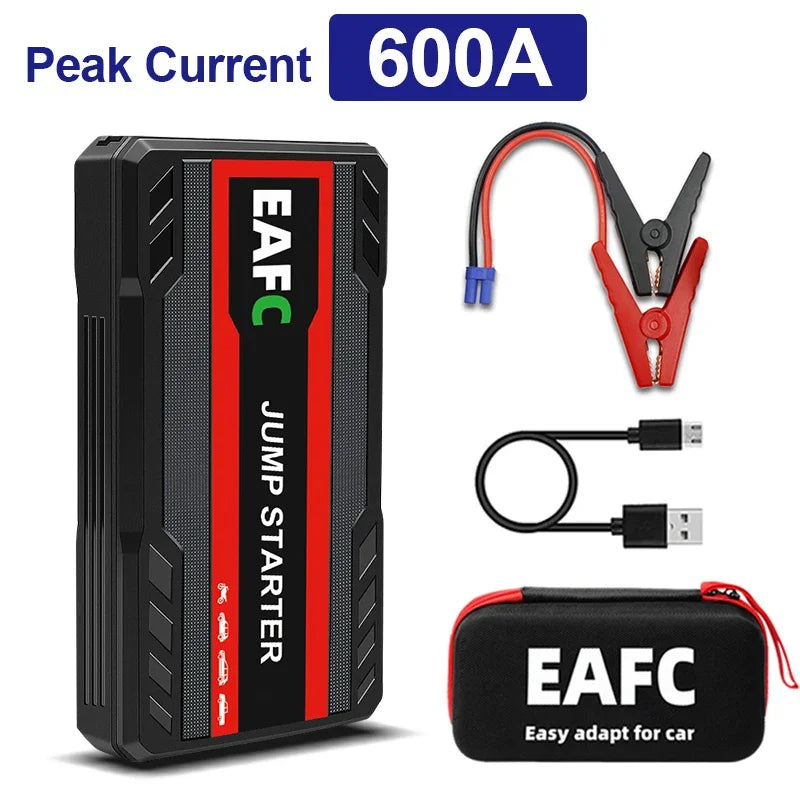 EAFC 2000A/1200A Portable Car Portable Jump Starter With Power Bank Fast Charge 12V Auto Battery Charger Booster Starting Device