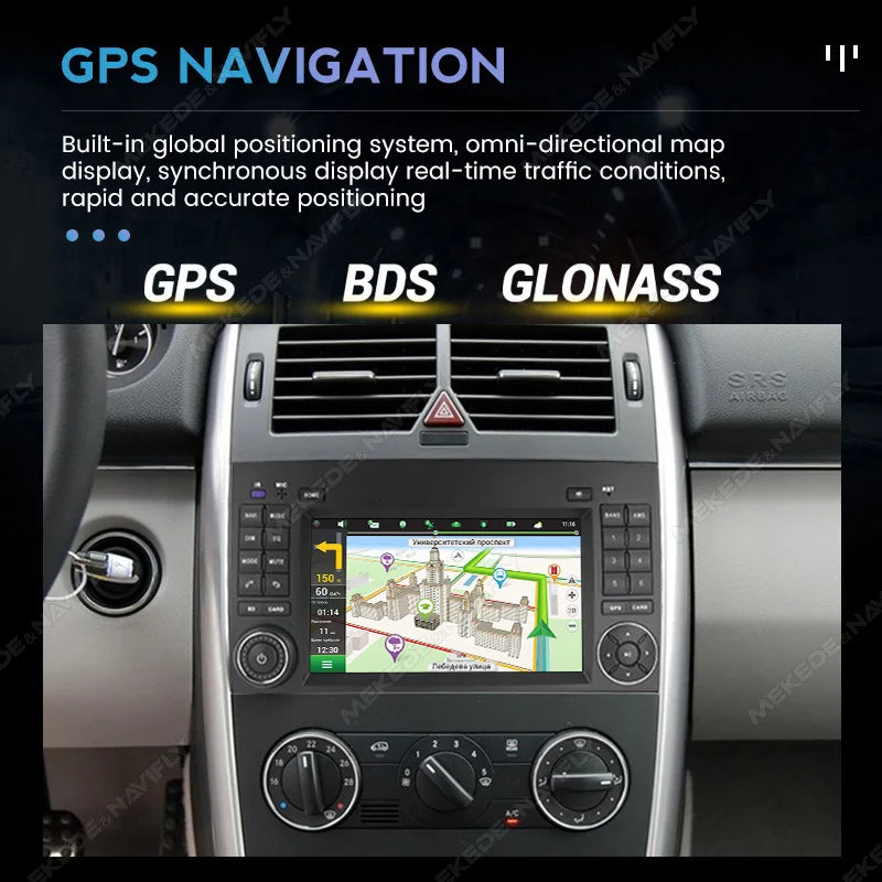 7" 2din Android Car Radio Stereo Video Player For Mercedes Benz B200 A B Class W169 W245 Viano Vito W639 Sprinter W906 Carplay