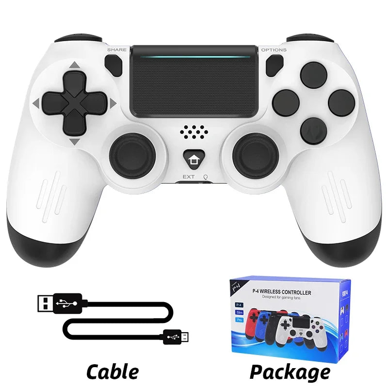 Bluetooth-yhteensopiva peliohjain PS4/Slim/Pro langattomalle peliohjaimelle PC:lle Dual Vibration Joystick IOS/Androidille