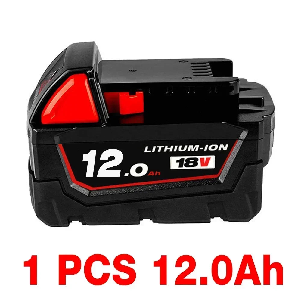 For Milwaukee M18 Battery 18V 12.0Ah 9.0Ah Replacement Lithium Battery for Milwaukee M18 48-11-1815 48-11-1850 2604-22 Battery
