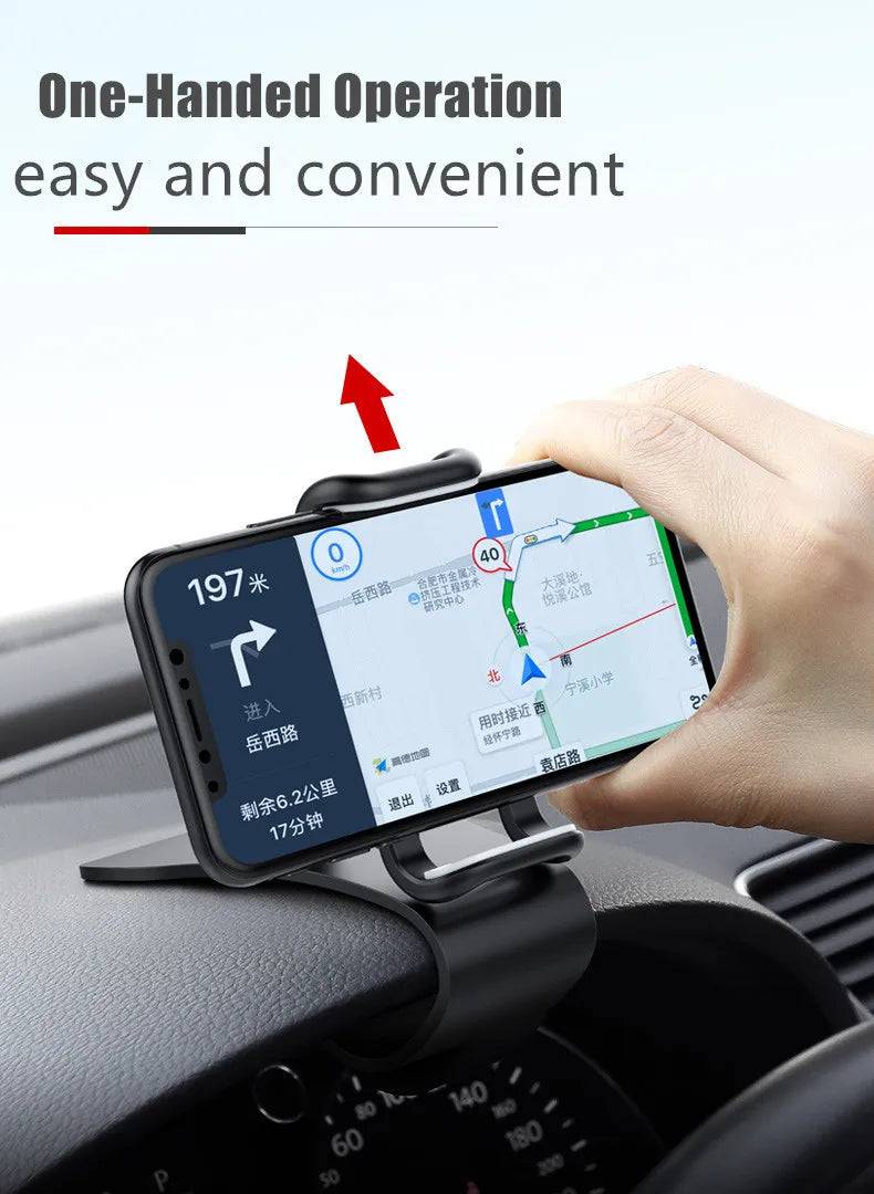 360 pyörivä autopuhelinteline Universaali matkapuhelinteline Autoteline Kojelauta tuki Auto Grip -matkapuhelimen kiinteälle kannakkeelle