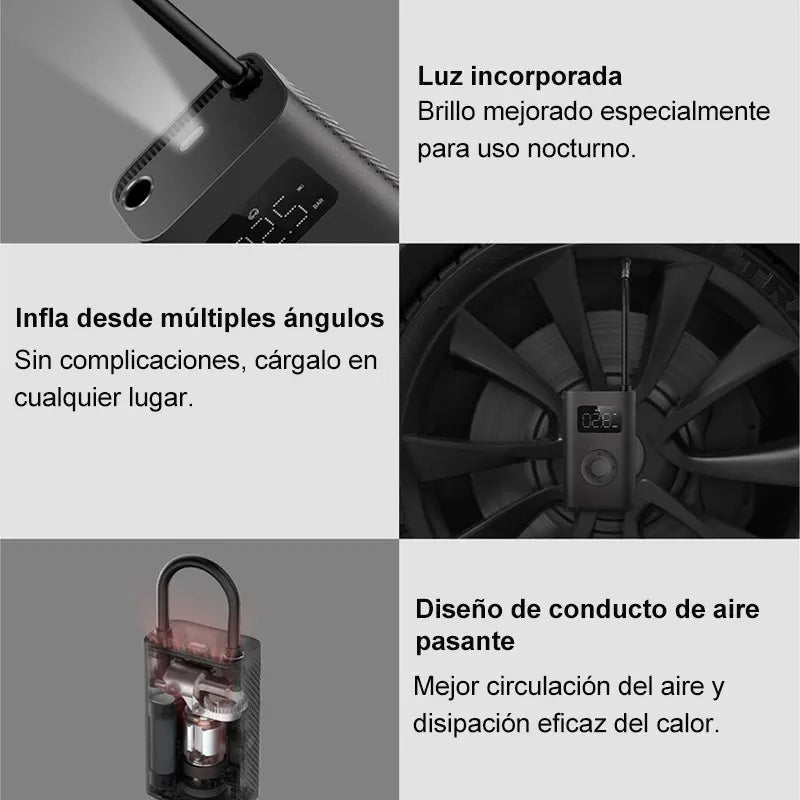 Xiaomi Mijia Portable Electric Air Compressor 2/2D, Air Pump 2, Smart Digital Tire Pressure Detection Inflator For Car, Bicycle
