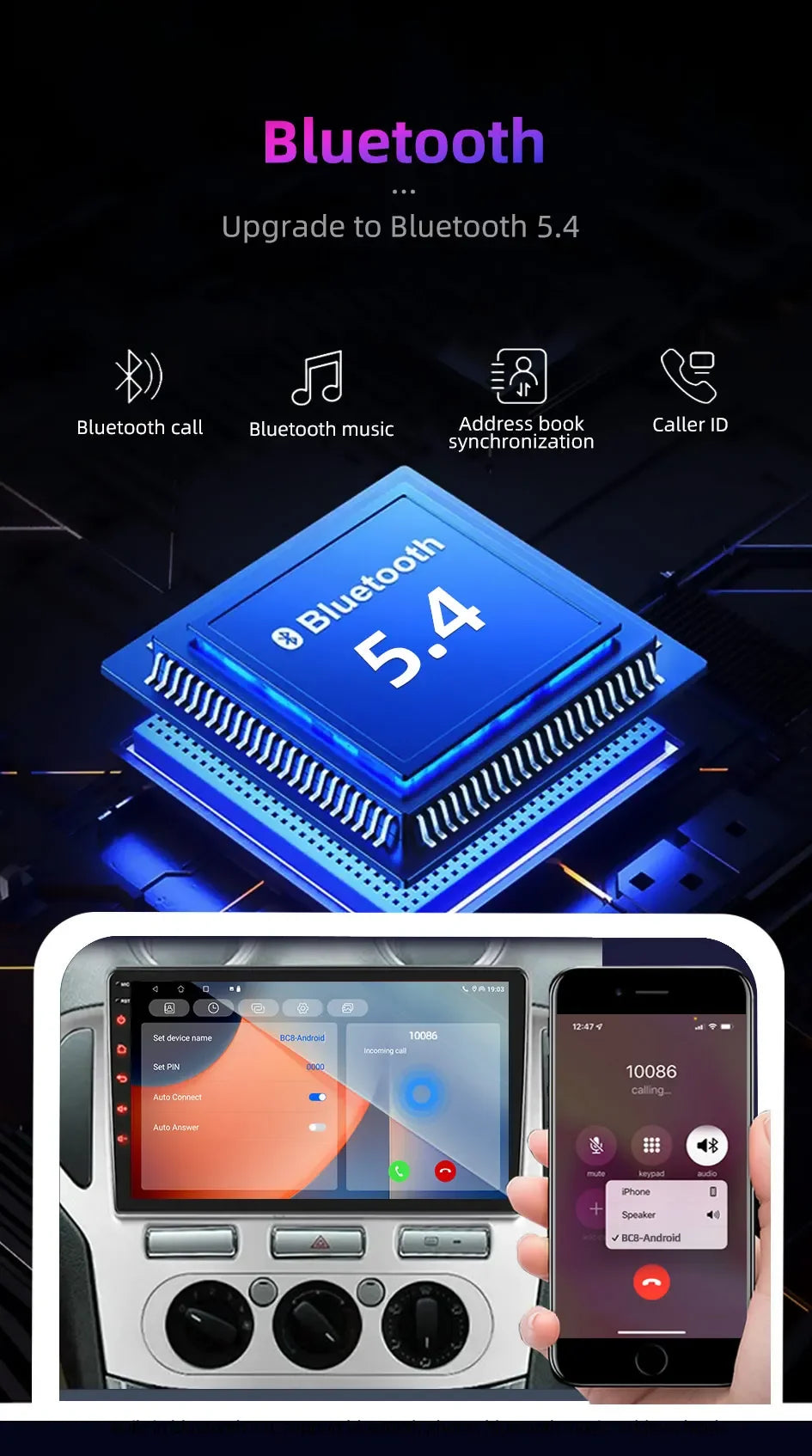 Android13 7 9 10 inch Car Radio GPS 2 din Radio Stereo Receiver Player 64G Multimedia Player wireless CarPlay Android Auto Gift